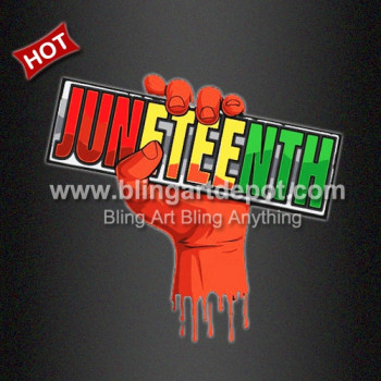 Beautiful Iron on Heat Press Juneteenth Transfers White Ink Printed